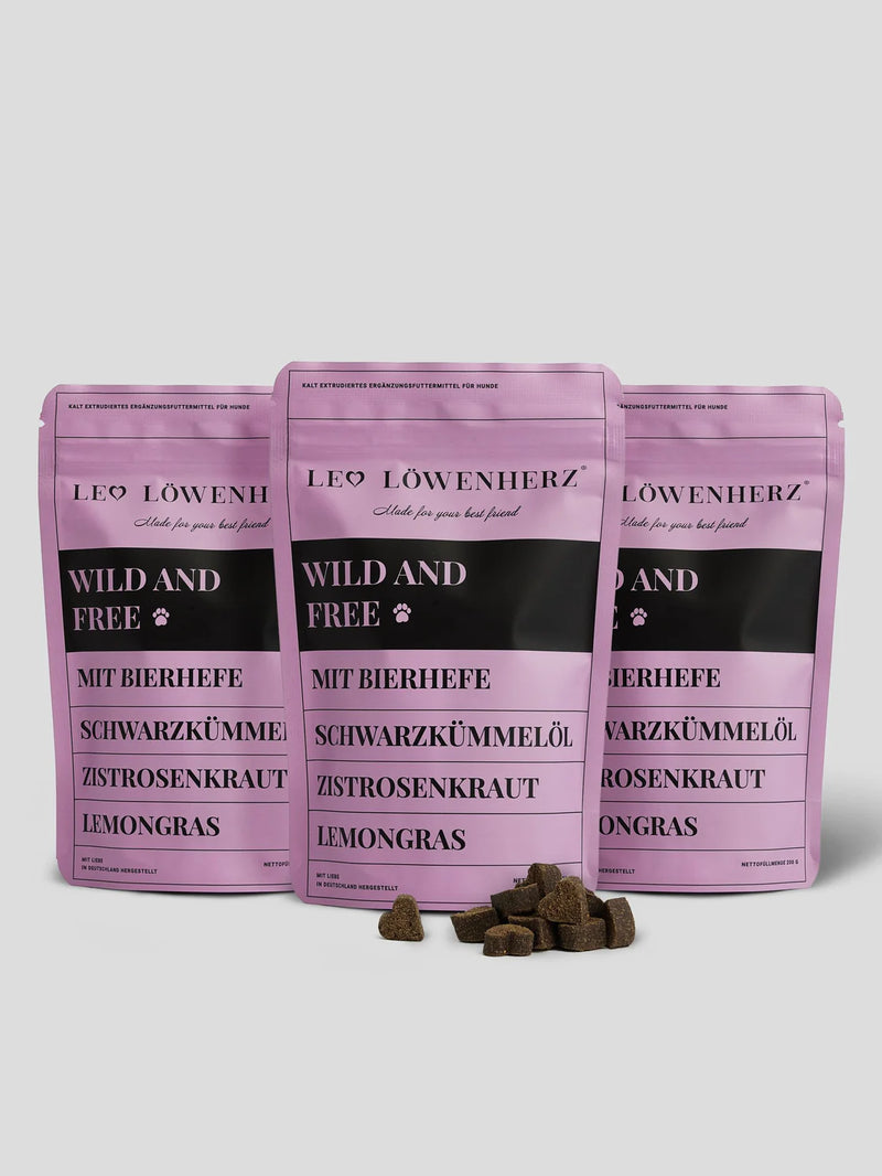 ZECKEN-LECKERLI WILD AND FREE 3x200g