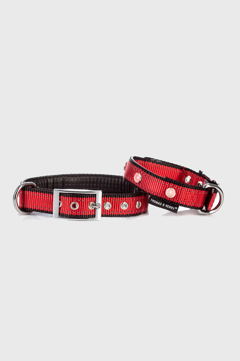 Diamant LED-Leuchthalsband in rot