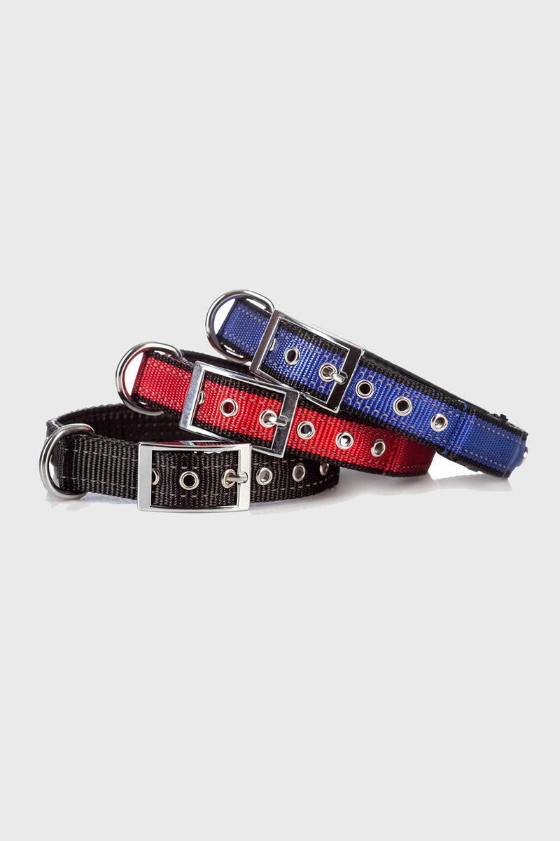 Diamant LED-Leuchthalsband in schwarz
