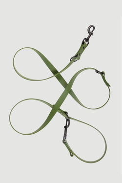 Active wear for active dogs </p> Leine in olive 2 Meter 3-fach verstellbar