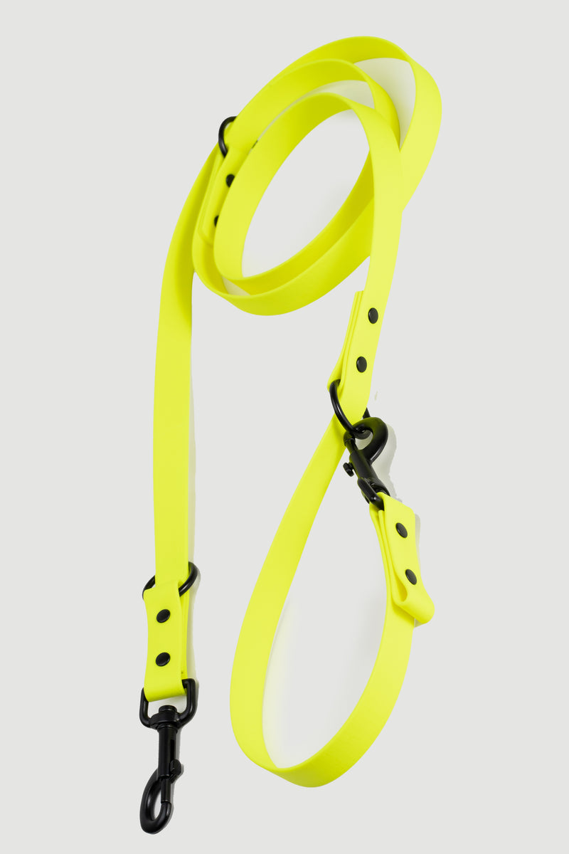 Active wear for active dogs </p> Leine in gelb 2 Meter 3-fach verstellbar