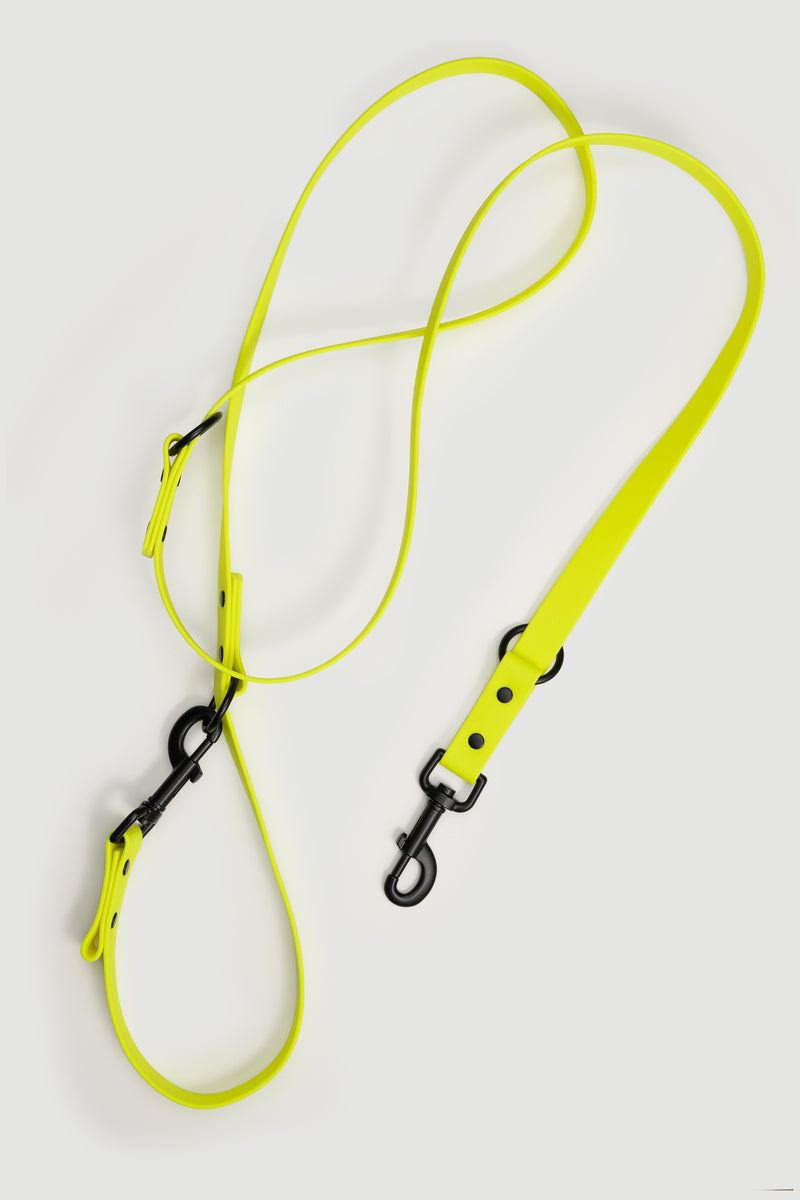 Active wear for active dogs </p> Leine in gelb 2 Meter 3-fach verstellbar