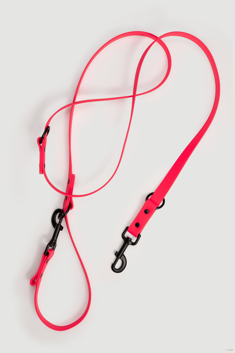 Active wear for active dogs </p> Leine in pink 2 Meter 3-fach verstellbar