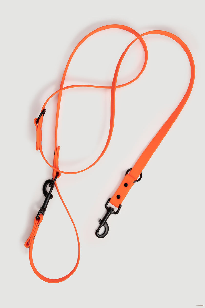 Active wear for active dogs </p> Set Hundehalsband und Leine in orange